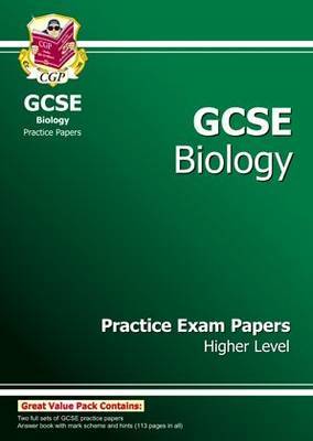 GCSE Biology Practice Exam Papers - Higher (A*-G Course) by CGP Books image