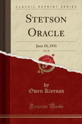 Stetson Oracle, Vol. 19 by Owen Kiernan image