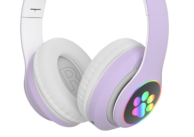 Flash Light Cute Cat Ears Bluetooth 
