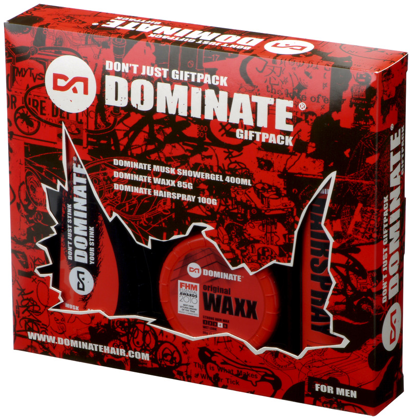 Dominate Don't Just Men's Gift Pack (Hair Waxx / Hairspray / Shower Gel) image