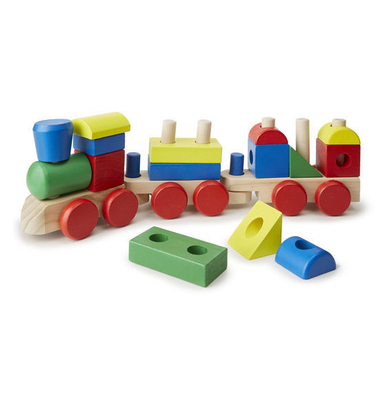 Melissa & Doug - Wooden Stacking Train