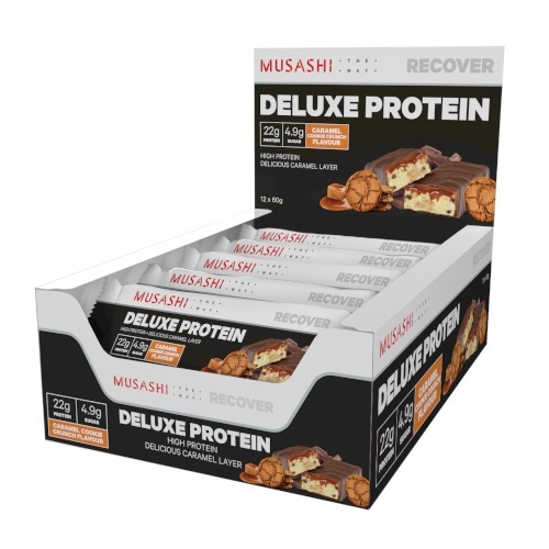 Buy Musashi Deluxe Protein Bar Caramel Cookie Crunch (12x60g) at