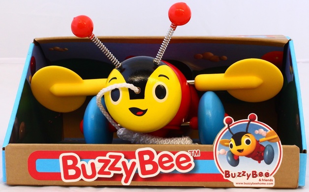 Buzzy Bee Pull Along Wooden Toy
