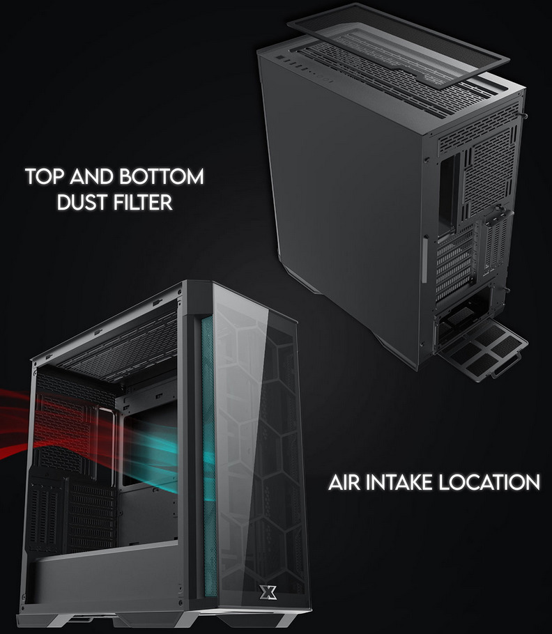 Xigmatek Vera Tempered Glass Mid Tower Case image