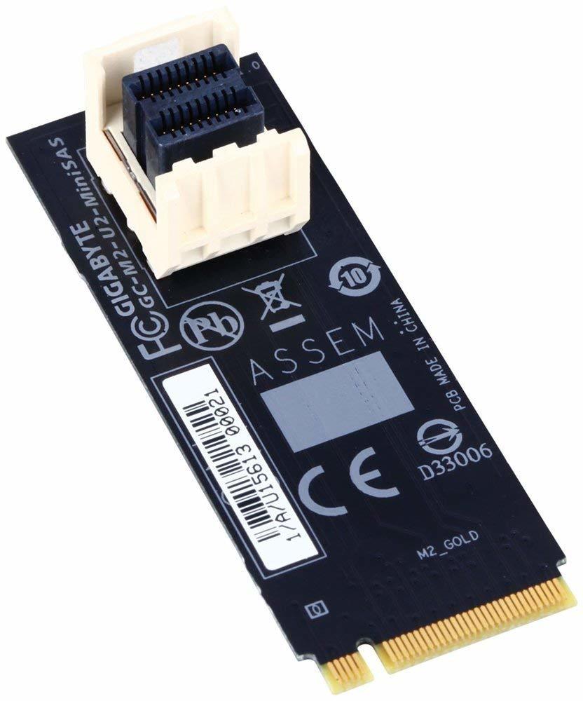 Gigabyte M.2 to U.2MiniSAS Addin Card at Mighty Ape NZ