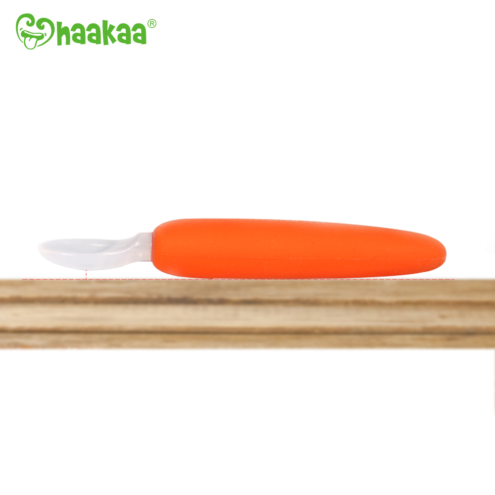 Haakaa: Silicone Baby Food Spoon - Orange image