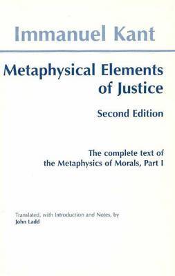 Metaphysical elements of Justice by Immanuel Kant image