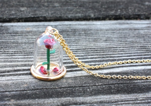 Beauty & The Beast - Enchanted Rose Necklace image