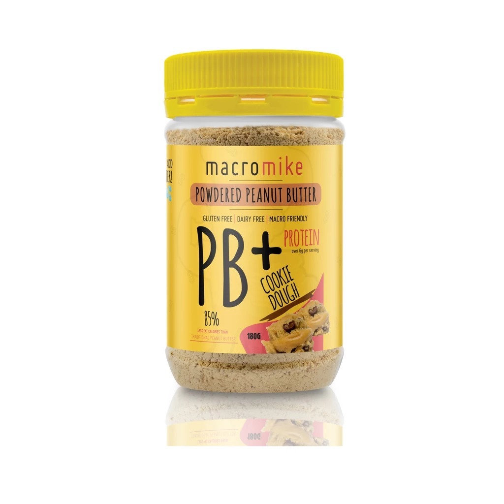 Macro Mike PB+ Powdered Peanut Butter - Cookie Dough (180g) image