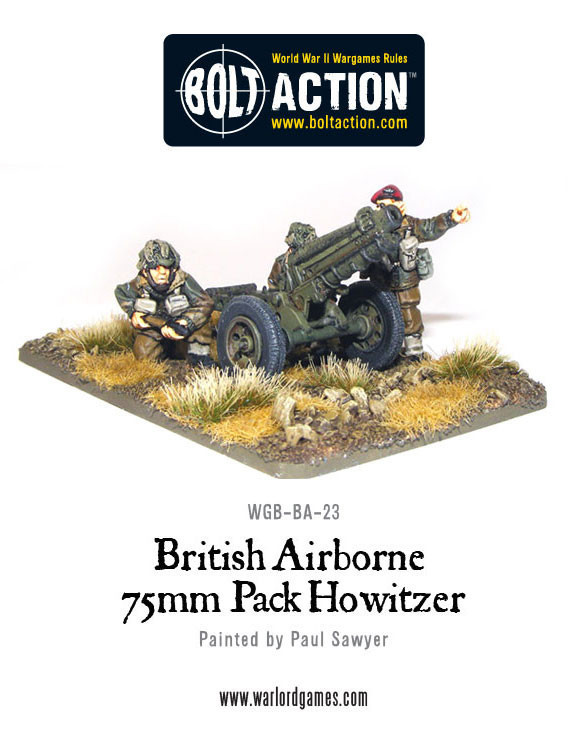 Bolt Action: British Airborne - 75mm Pack Howitzer & Crew image