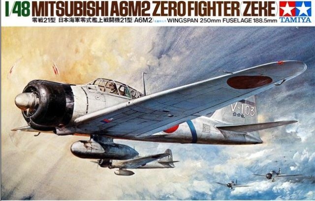 Tamiya 1/48 A6M2 Type 21 Zero Fighter - Model Kit