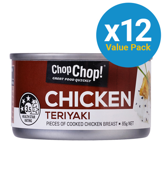 Chop Chop: Chicken Chunks - Teriyaki 85g (12 Pack) image