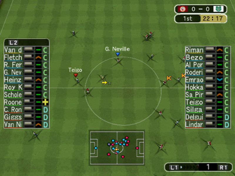 Pro Evolution Soccer Management on PS2