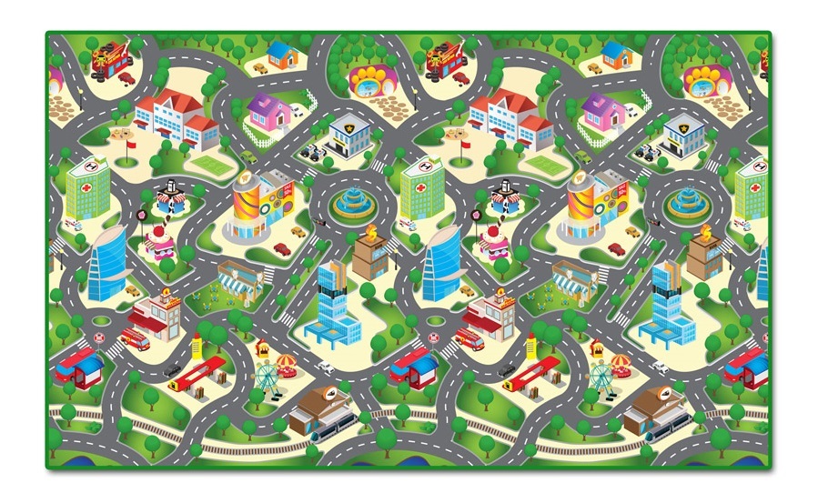 Rollmatz: Large Playmat - City Map