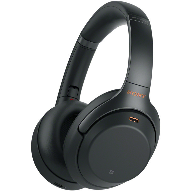 Sony WH-1000XM3 Bluetooth Headphones with Noise Cancelling - Black image