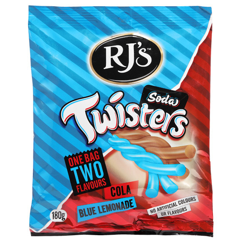 RJ's Soda Twisters - Cola & Blue Lemonade (180g) image