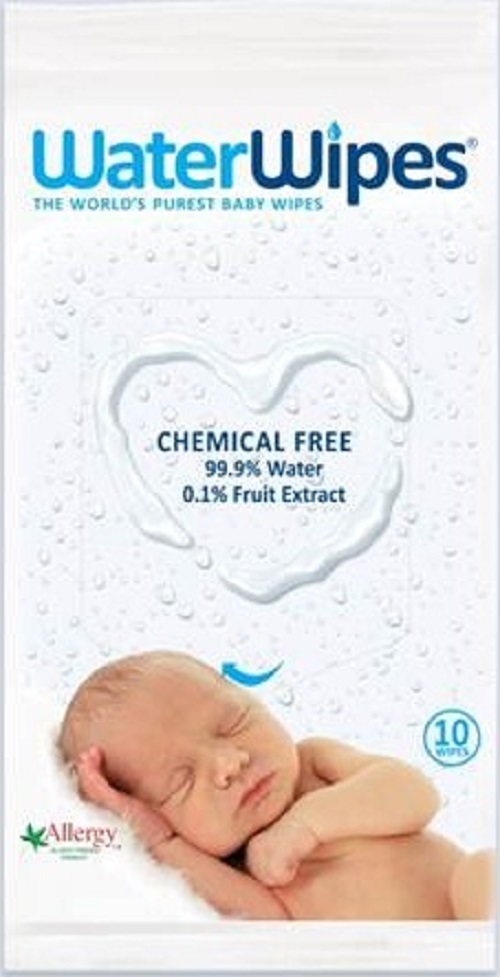 WaterWipes Baby Wipes Travel 12 Packs of 10 Wipes