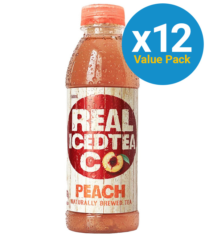 Real Iced Tea Peach 500ml (12 Pack)