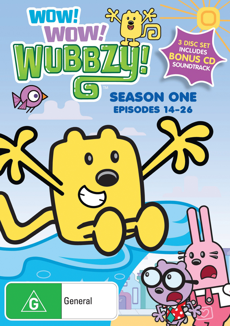 Wow! Wow! Wubbzy! - Season 1: Episodes 14-26 (3 Disc Set) on DVD image