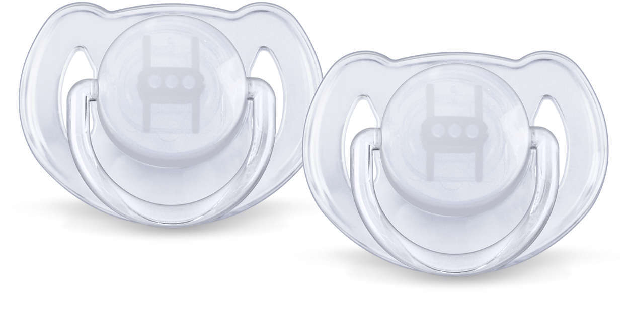 Philips Avent 0-6m Translucent Soother (2 Pack)