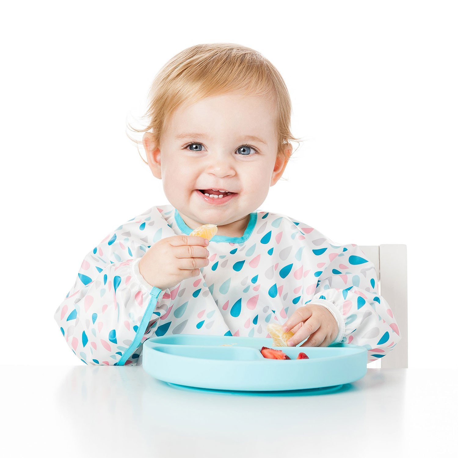 Bumkins: Silicone Grip Dish - Blue image