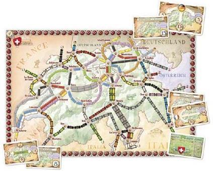 Ticket to Ride: Switzerland (Swiss Map Expansion) image