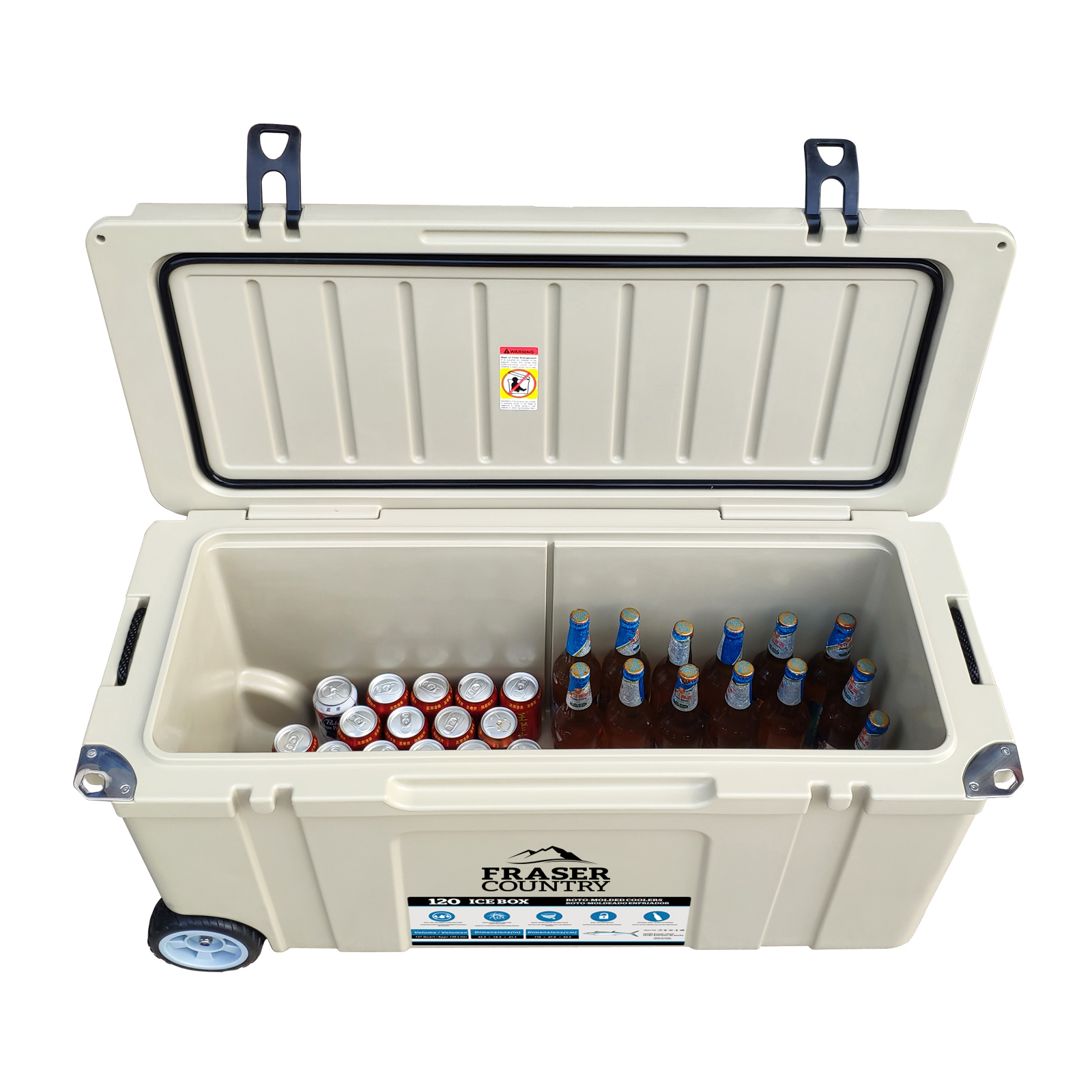 Buy Fraser Country Heavy Duty Ice Box Chilly Bin with Wheels 120L at Mighty Ape NZ