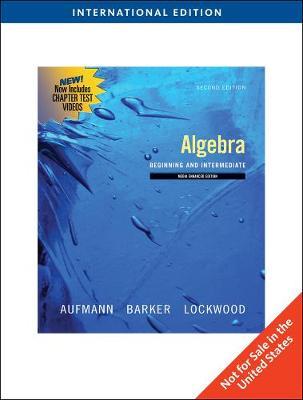 Algebra by Richard N Aufmann image