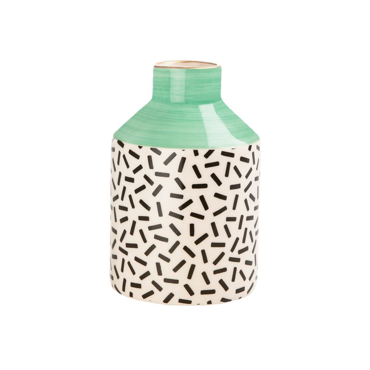 Memphis Modern Pastel Blue Pattern Vase image