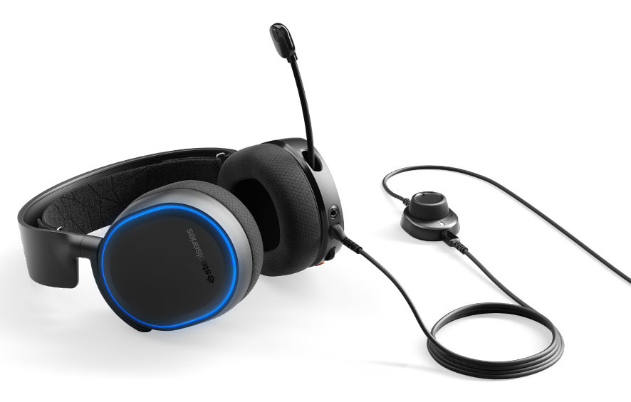 SteelSeries Arctis 5 Wired Gaming Headset (Black, 2019 Edition) for PC image