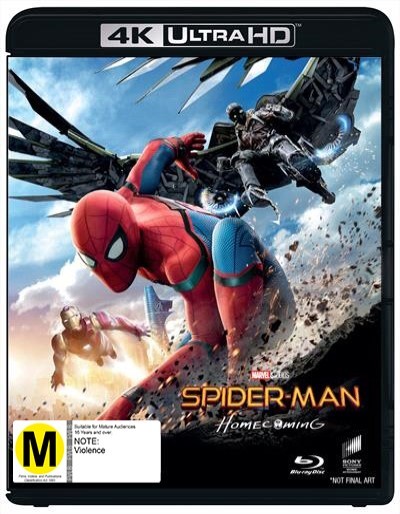 Spider-Man: Homecoming on Blu-ray, UHD Blu-ray