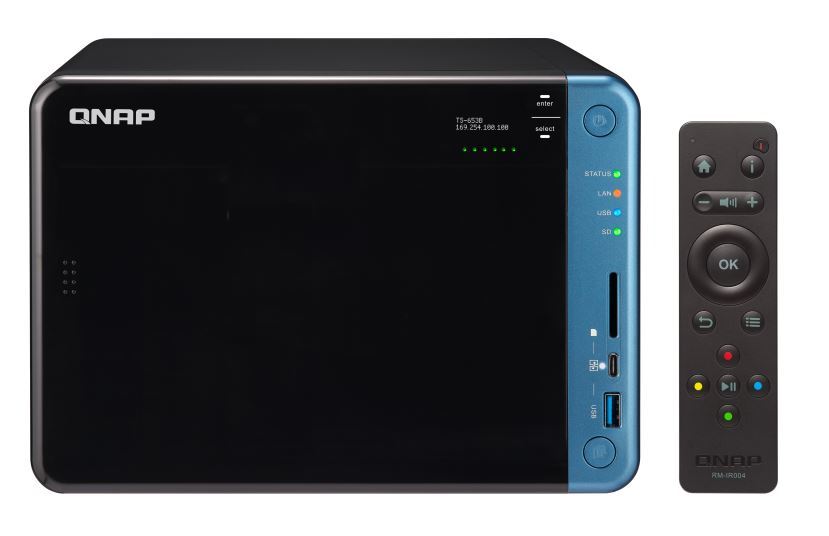 QNAP TS-653B-8G NAS,6BAY (NO DISK),8GB,CEL QC-1.5GHz,USB 3.0(5), GbE(2),TWR,2YR image