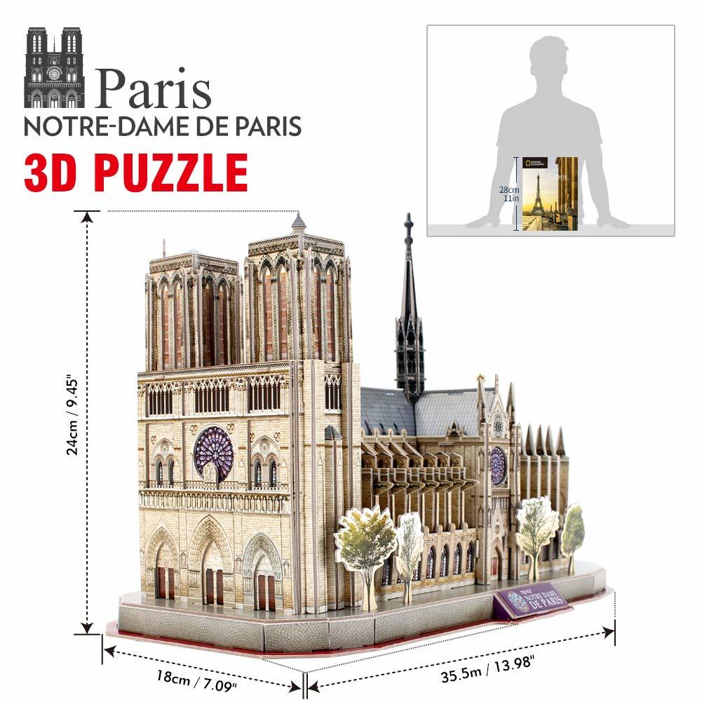 National Geographic 3D Puzzle: Notre Dame de Paris, France image