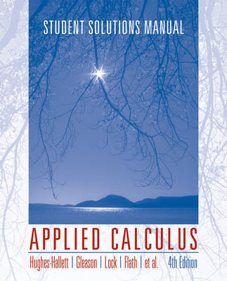 Applied Calculus: l: Student Solutions Manual by Deborah Hughes-Hallett image