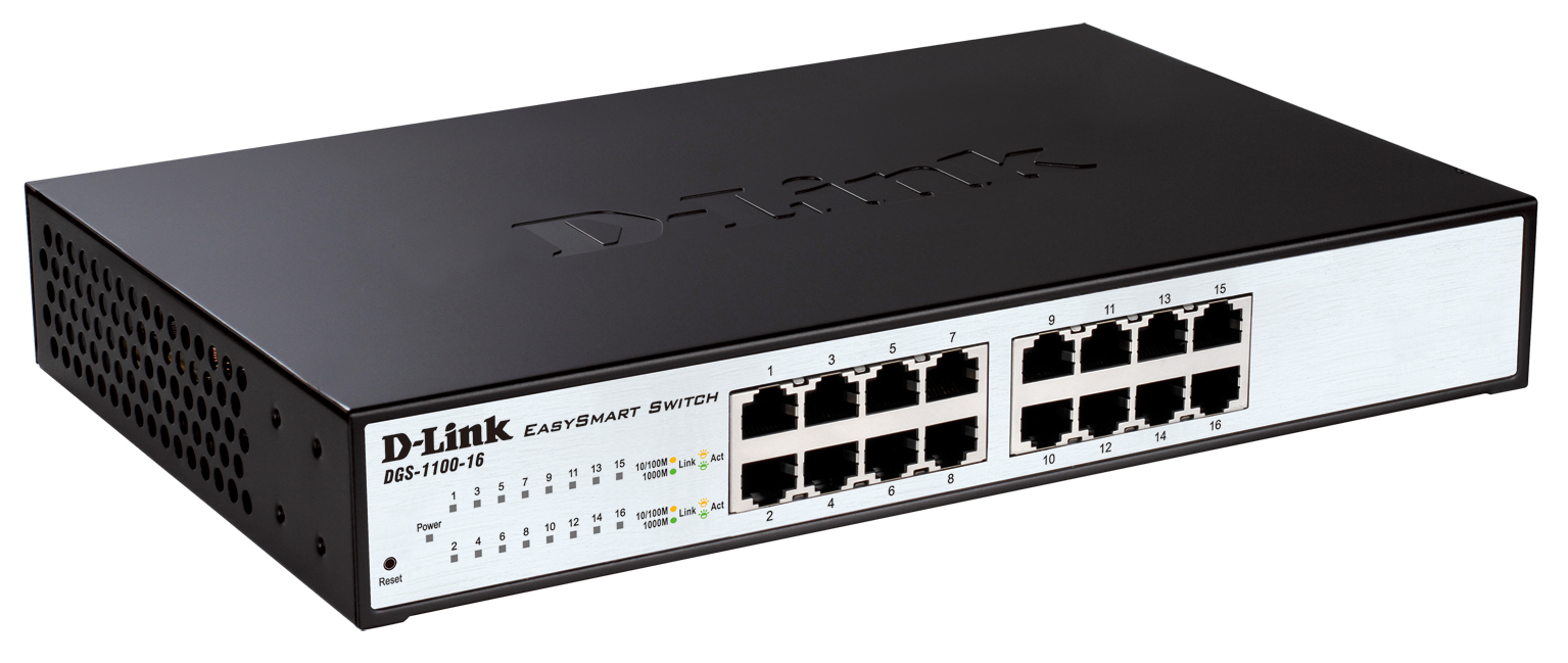 DLink DGS110016 16 Port Gigabit EasySmart Switch at Mighty Ape NZ