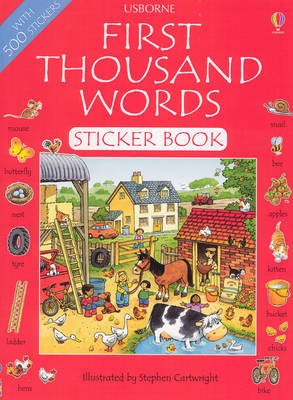 First Thousand Words: Sticker Book on Paperback by Heather Amery