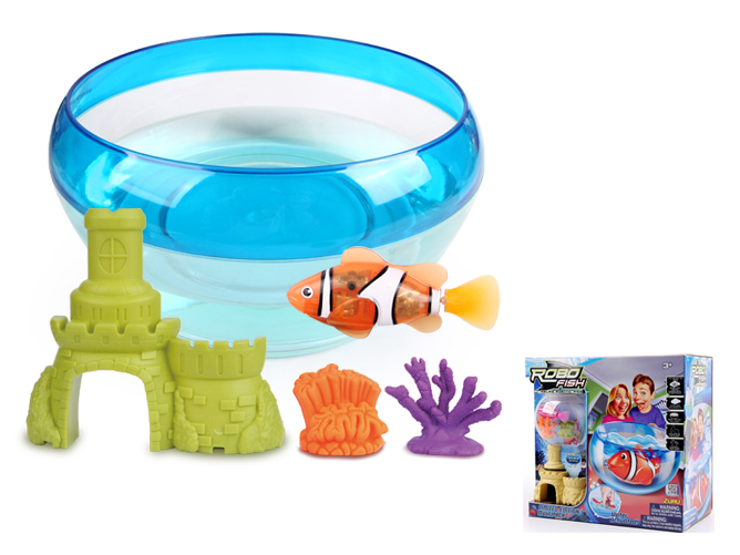 Zuru Robo Fish Bowl, Fish, Coral & Castle Playset Image at Mighty Ape NZ