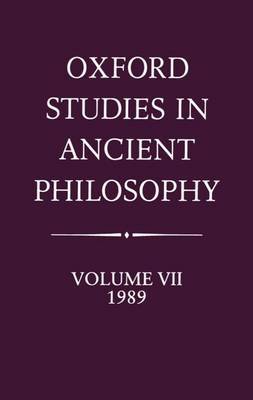 Oxford Studies in Ancient Philosophy: Volume VII image