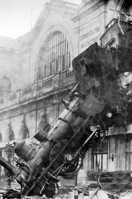 Mind Blowing 1895 Montparnasse Train Wreck 150 Page Lined Journal by Mindblowing Journals image