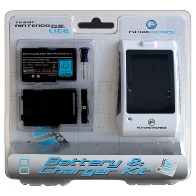 Futuretronics Lite Battery & Charger Kit for Nintendo DS image
