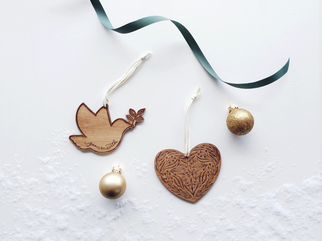 Cardtorial Christmas Ornament - Dove image