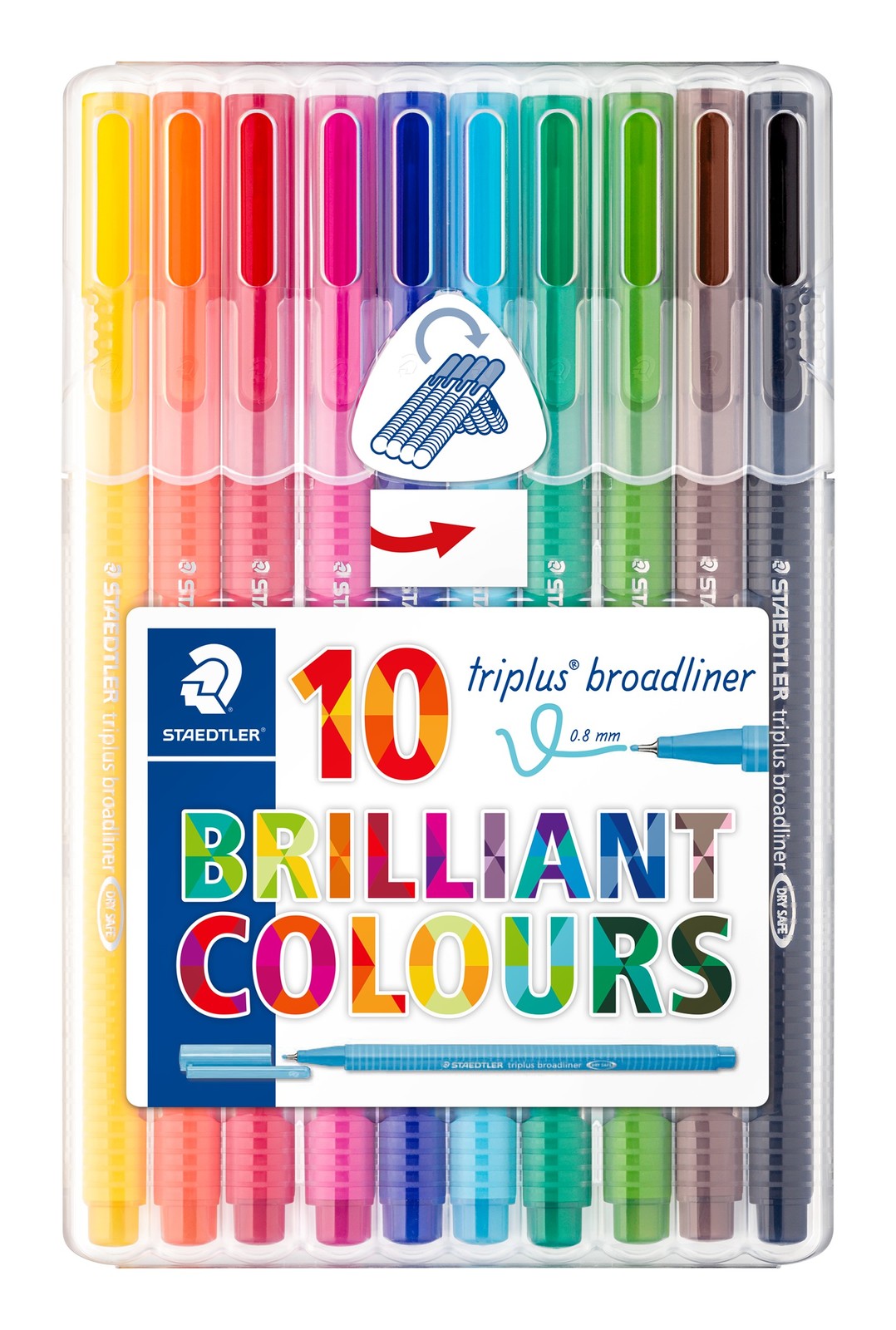 Staedtler: Triplus Broadliner 0.8mm (Wallet of 10)