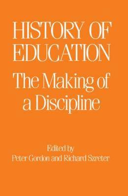 The History of Education by Peter Gordon image