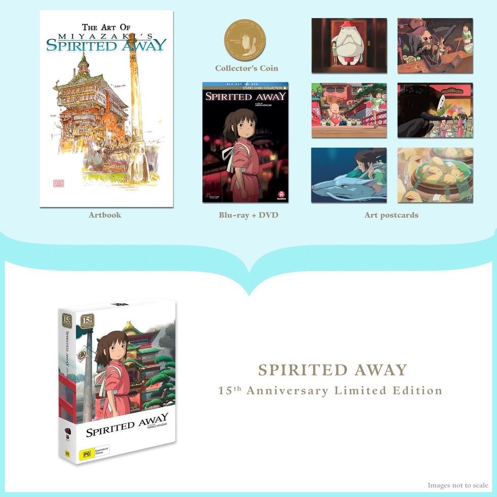 Spirited Away - 15th Anniversary (Limited Edition) on DVD, Blu-ray