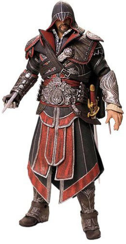 Assassin's Creed Brotherhood Ezio Ebony Costume Figure