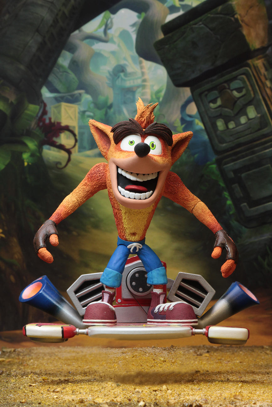 Crash Bandicoot: Hoverboard Crash - 7" Deluxe Action Figure