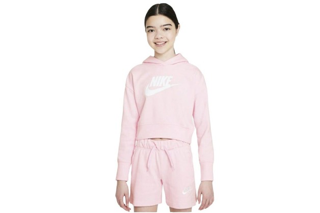 nike club hoodie pink foam