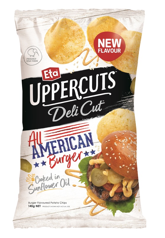 Eta Uppercuts: Delicut American Burger Chips 140g