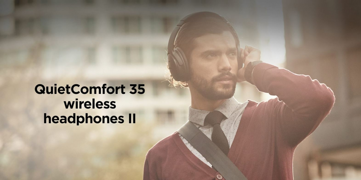 Bose QuietComfort QC35-II Wireless Noise Cancelling Over-Ear Headphones - Black image