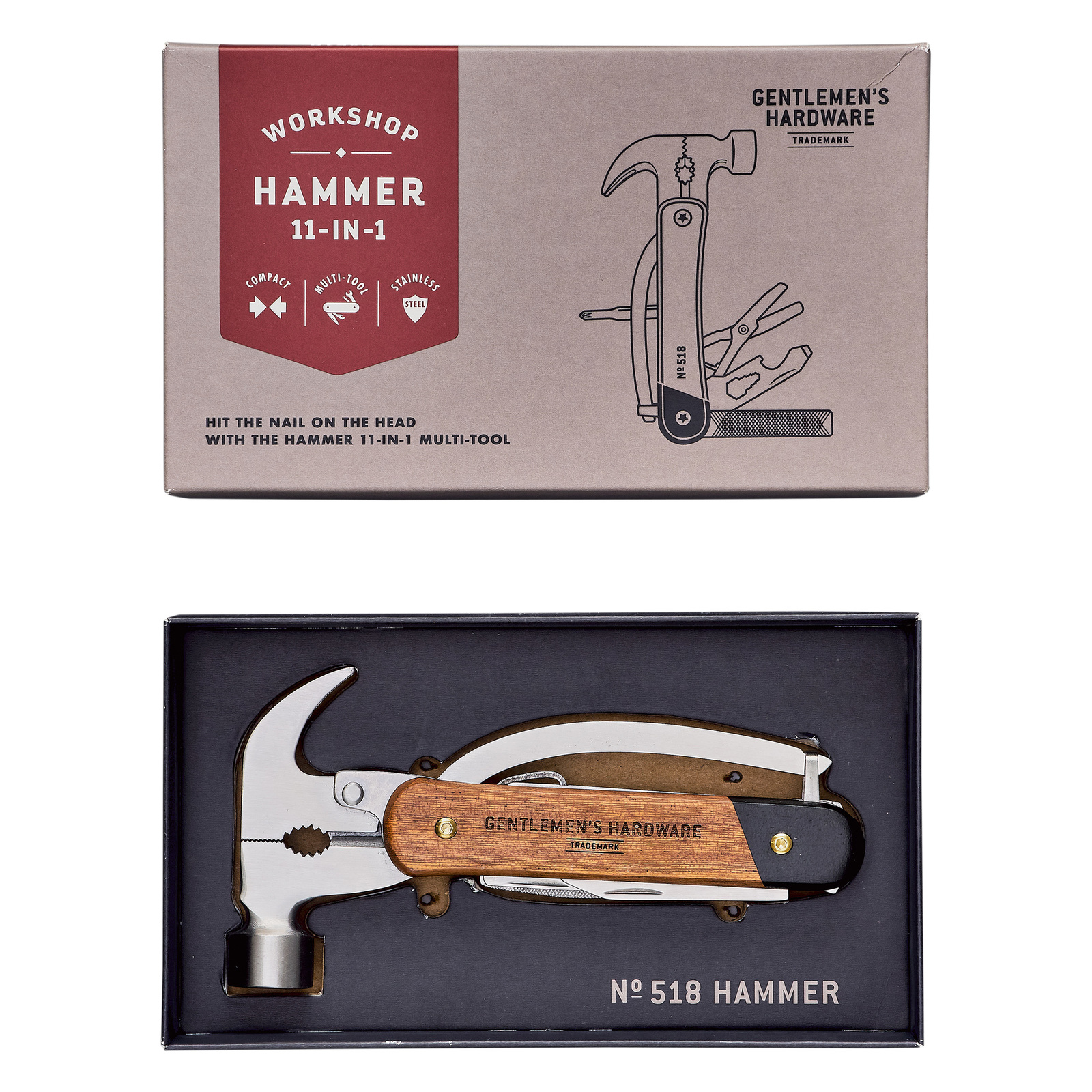 Gentlemen's Hardware Hammer MultiTool at Mighty Ape NZ